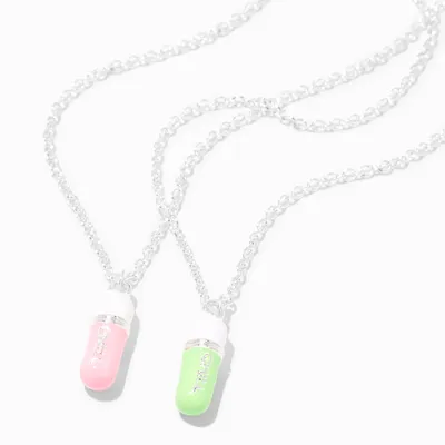 Best Friends Chill Pill Pendant Necklaces - 2 Pack
