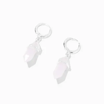 Pink Mystical Gem 1'' Drop Earrings