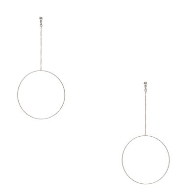 Open Circle Drop Earrings