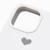 White Heart Phone Case - Fits iPhone® 14 Pro Max