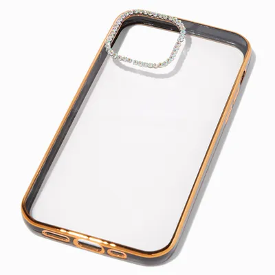 Embellished Clear/Black Phone Case - Fits iPhone® 12 Pro