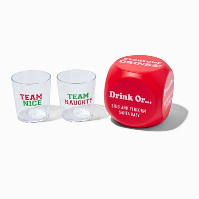 Christmas Shot Glass Dice Game - 3 Pack