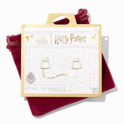Sterling Silver Harry Potter™ Hedwig Stud Earrings