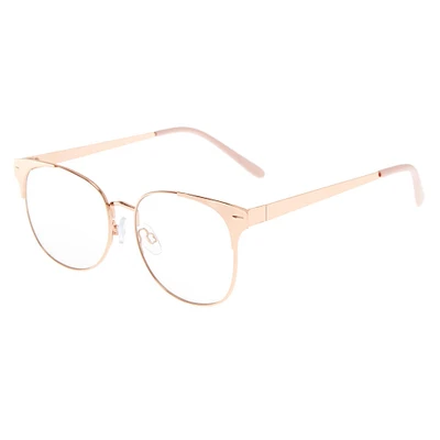 Rose Gold Retro Clear Lens Frames