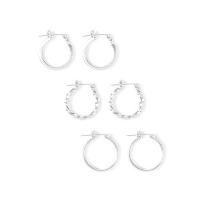 Assorted Small Hoop Earrings  - 3 Pack