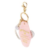 Marbled Princess Keychain - Pink