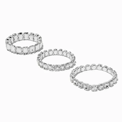 ICING x Sliving by Paris Hilton Chunky Crystal Stretch Bracelets - 3 Pack