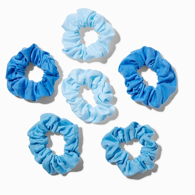 Shades of Blue Hair Scrunchies - 6 Pack