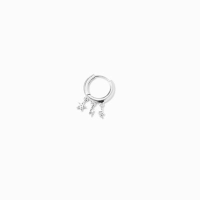 Silver 18G Celestial Cartilage Clicker Earring