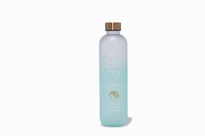 'Self Love' Yin Yang Plastic Water Bottle