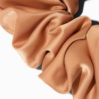 Giant Silky Tan Hair Scrunchie