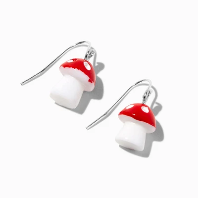 Toadstool Mushroom 1" Drop Earrings