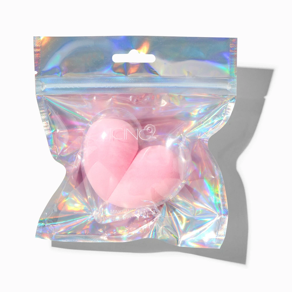 Pink Heart Makeup Sponges - 2 Pack