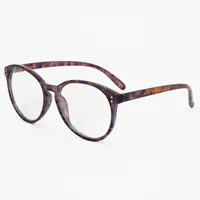 Solar Blue Light Reducing Brown Tortoiseshell Round Clear Lens Frames