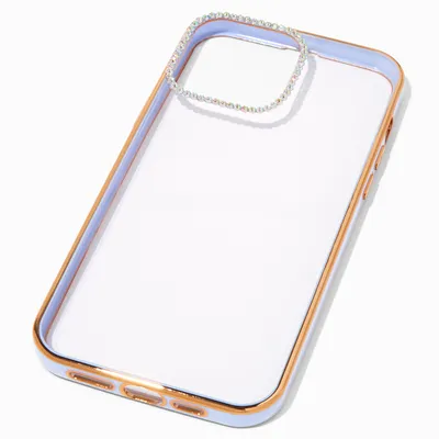 Embellished Clear/Lavender Phone Case - Fits iPhone® 13 Pro Max