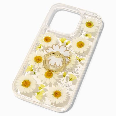 Daisy Ring Holder Protective Phone Case - Fits iPhone 14 Pro