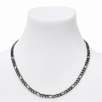 Hematite Figaro 20" Chain Link Necklace