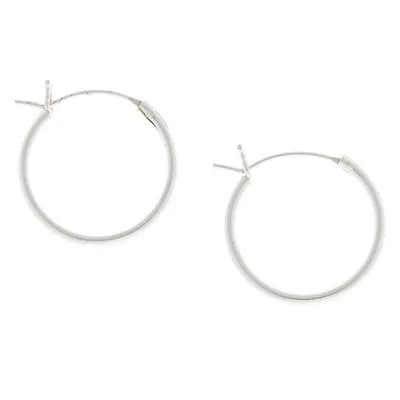 Sterling Silver 16MM Classic Hoop Earrings