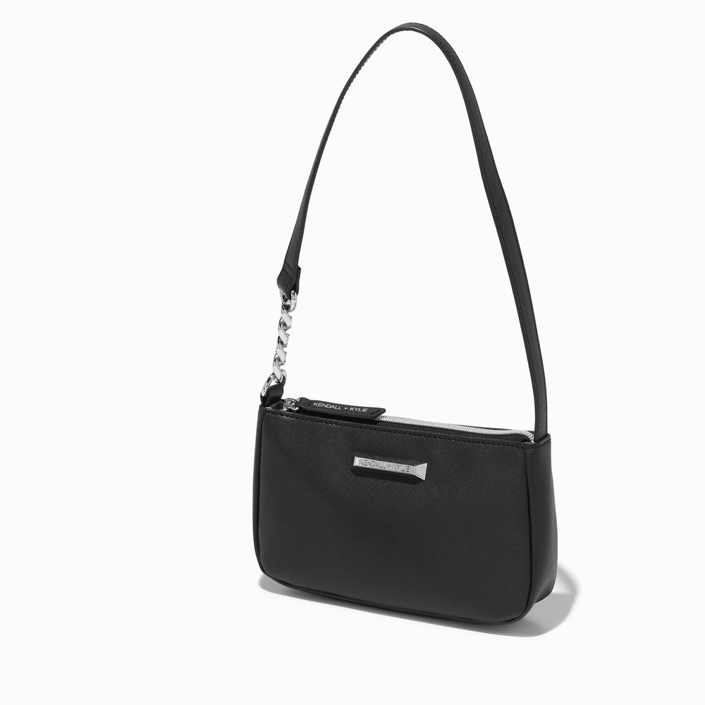 KENDALL + KYLIE Small Zipper Black Backpack