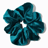 Teal Green Velvet Hair Scrunchie