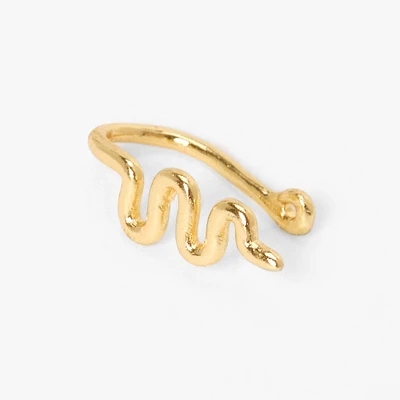 Gold Snake Faux Nose Ring