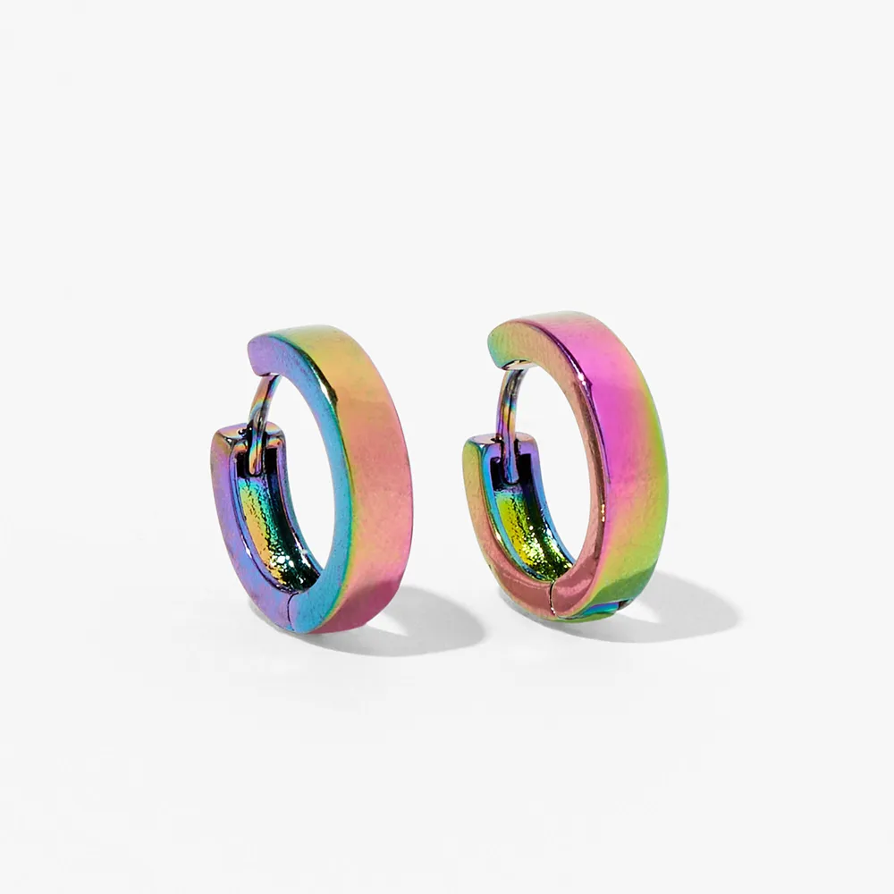 Anodized 15MM Huggie Hoop Earrings