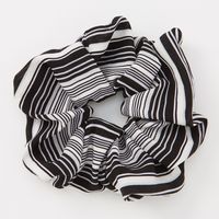 Giant Black & White Striped Scrunchie