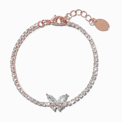 Cubic Zirconia Butterfly Tennis Bracelet