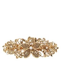 Filigree Gold Flower Hair Clip