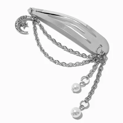 Celestial Swag Silver Snap Hair Clip