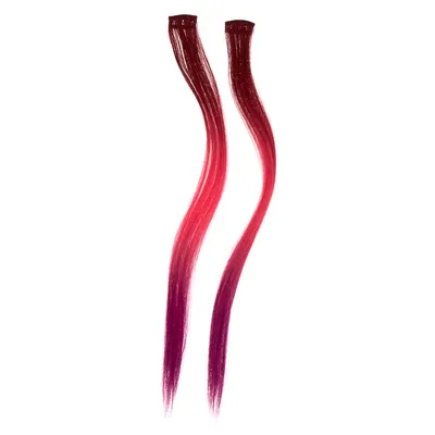 Ombre Faux Hair Extensions - Magenta, 2 Pack