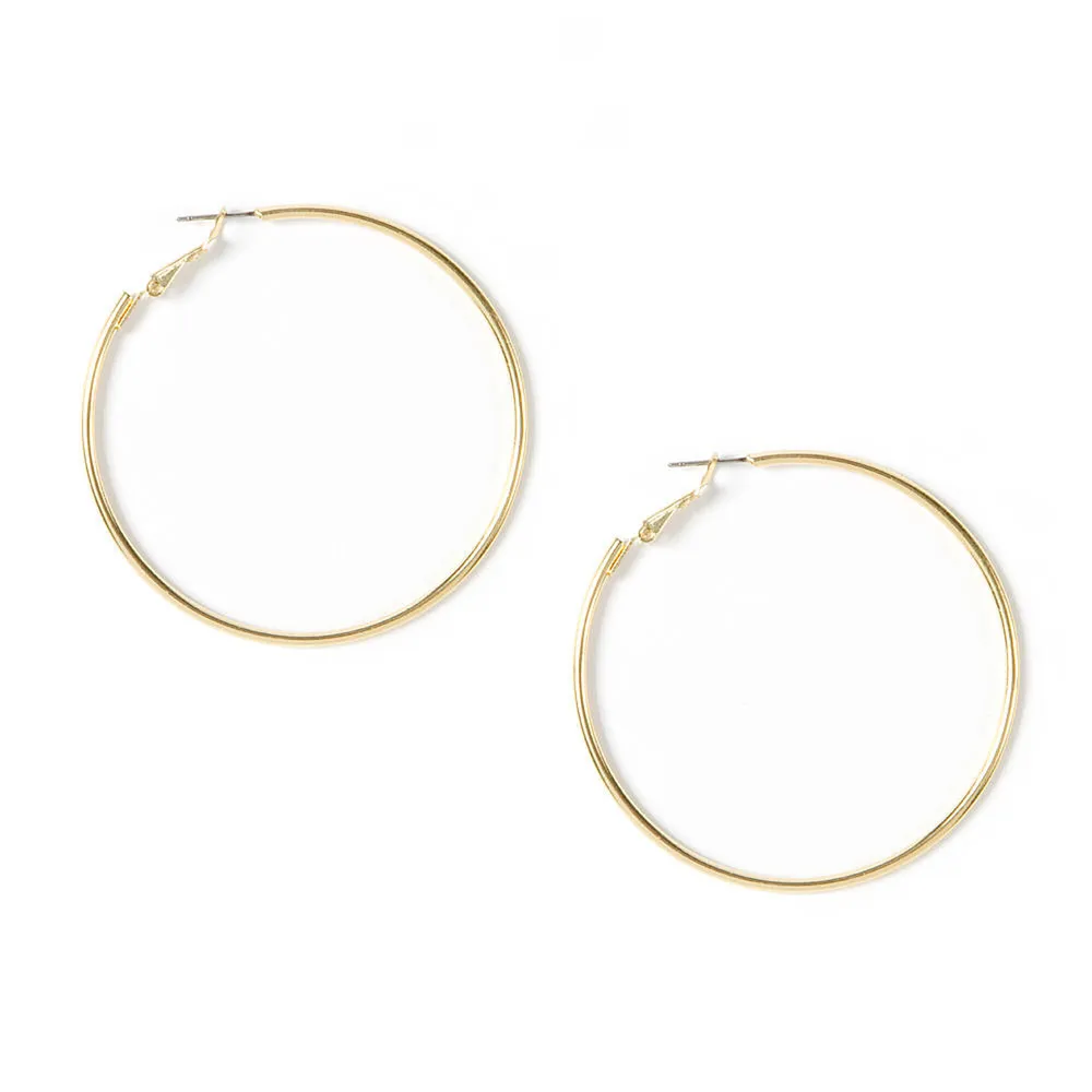 Gold 60MM Hoop Earrings