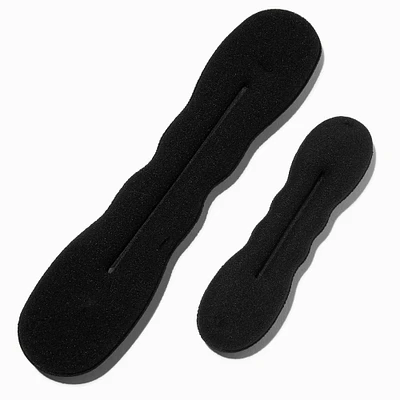 Black Bun Hair Rollers - 2 Pack