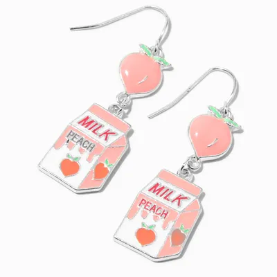 Peach Milk 1.5" Drop Earrings