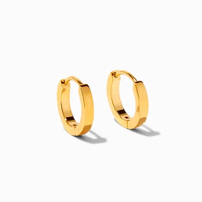 ICING Select 18k Yellow Gold Plated Titanium 8MM Clicker Hoop Earrings