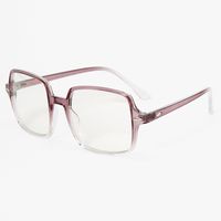 Purple Fade Rectangle Clear Lens Frames