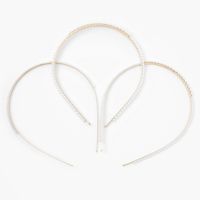Gold Mixed Pearl Headbands - Ivory, 3 Pack