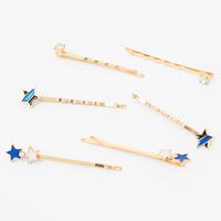 Gold Star Bobby Pins - 6 Pack