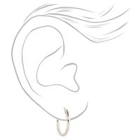 Sterling Silver 12MM Hoop Earrings
