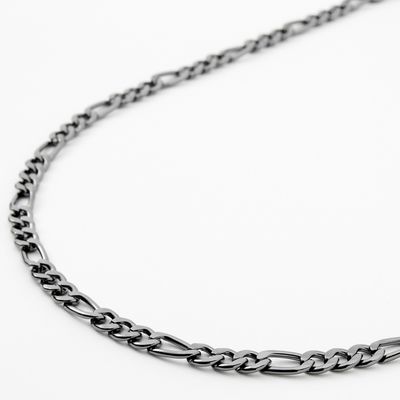 Hematite Figaro 20" Chain Link Necklace