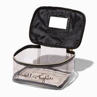 KENDALL + KYLIE Black Snakeskin Cosmetic Bag Set - 2 Pack