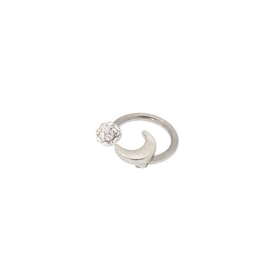 Moon & Fireball Horseshoe Cartilage Earring