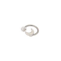 Moon & Fireball Horseshoe Cartilage Earring