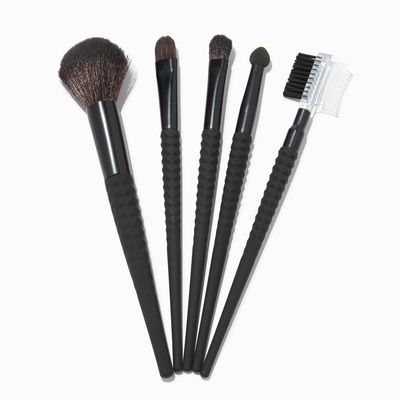 Matte Black Makeup Brushes (5 Pack)