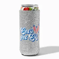 "Let's Get Lit" Tall Can Koozie