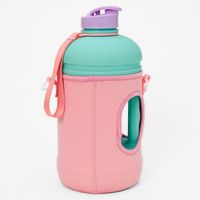 Pastel Colorblock Jug Style Water Bottle & Sleeve