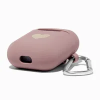 Mauve Heart Silicone Earbud Case Cover - Compatible With Apple AirPods®