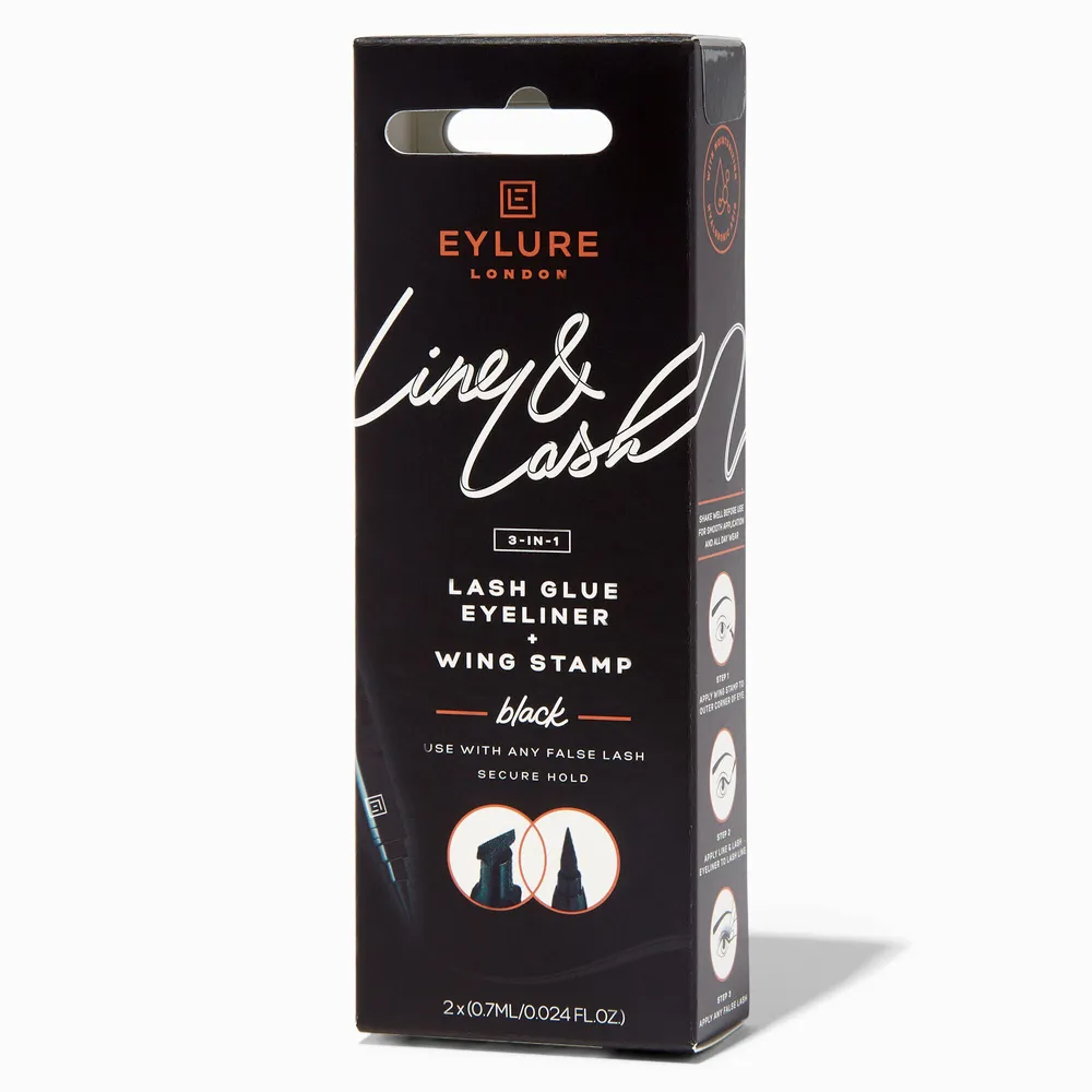 Eylure 3-in-1 Black Lash Glue Eyeliner & Wing Stamp