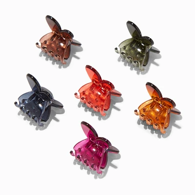 Fall Colors Butterfly Mini Hair Claws - 6 Pack