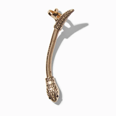 Gold-tone Snake Crawler Ear Cuff Earring